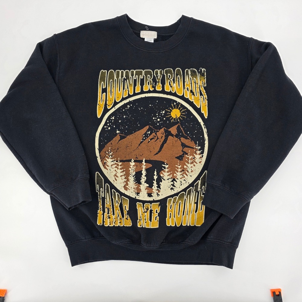 Altar'd State Country Roads Graphic‎ Sweatshirt Women's Crew Neck Pullover